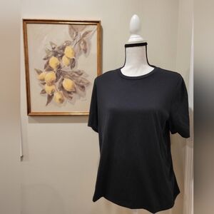 Skims Black Cotton  T-shirt